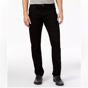 Levis Men's 501® Original Fit Button Fly Stretch Jeans Black Size 42x 31